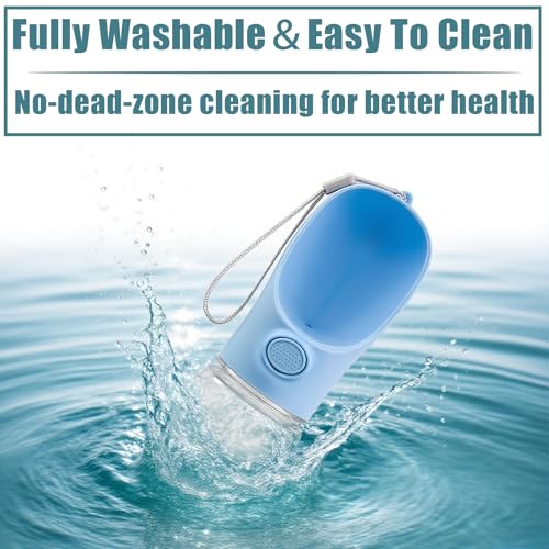 Bestac Pet Travel Water Bottle - Portable Dog&Cat Water Cup, One-Hand Operation, Lightweight & Leak-Proof, BPA-Free, Compa...