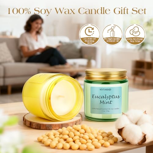 6 Pack Candle for Women | Scented Candles Set- Candles for Home Scented, Soy Wax Candles Bulk, Aromatherapy Candle Gifts S...