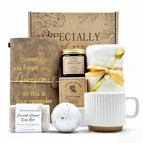 Thank You gift Set for Women & Men - New Employee Welcome, Coworker Farewell, Teacher Appreciation, Office Gift Baskets fo...