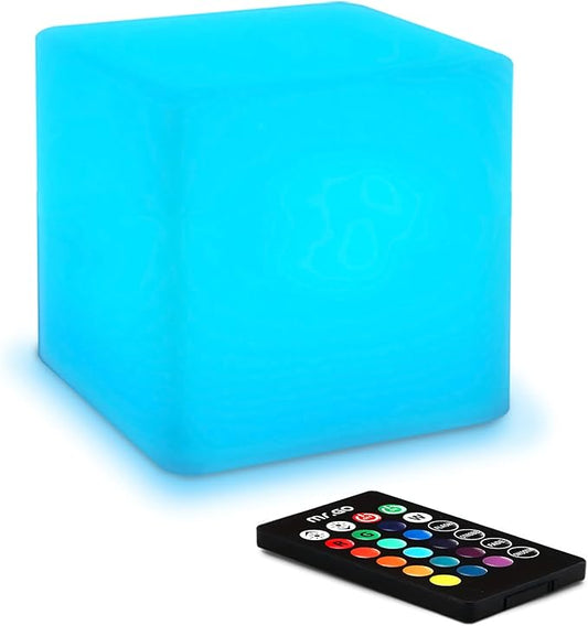 Mr.Go 4-inch Dimmable LED Night Light Mood Lamp for Kids and Adults - 16 RGB Colors - 8 Level Dimming - 4 Lighting Effect...