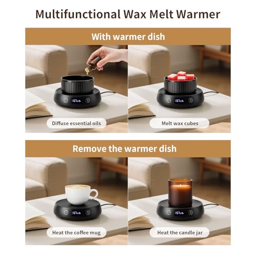 Lyty Wax Melt Warmer 3-in-1 Candle Warmer with Timer, Electric Scented Wax Melter Fragrance Wax Cube Burner for Home Bedro...