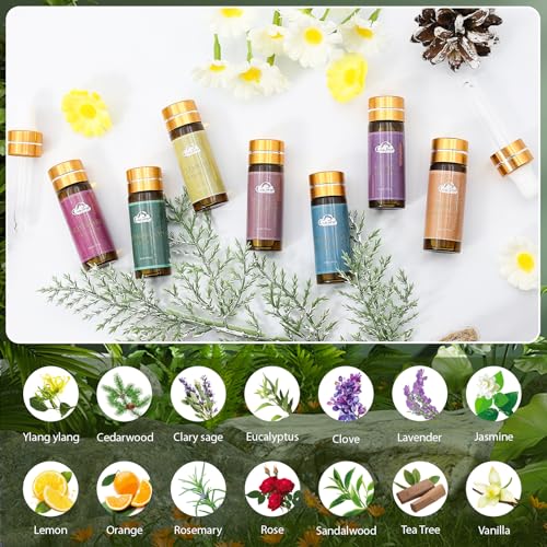 Fragrance Essential Oils Set - 14pcs, Aromatherapy Oils for Skin, Diffusers, Home Care, Humidifier Laundry, Candle Making...