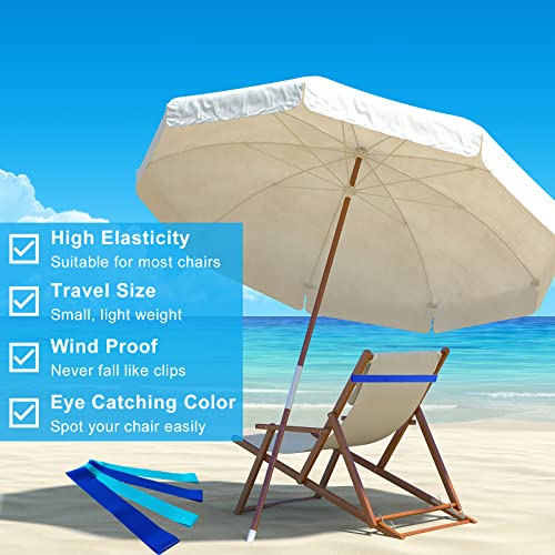 4 Pack Towel Bands, Towel Bands for Beach Chair, Rubber Towel Clips for Pool Chair, Must Haves Beach & Cruise Accessories,...