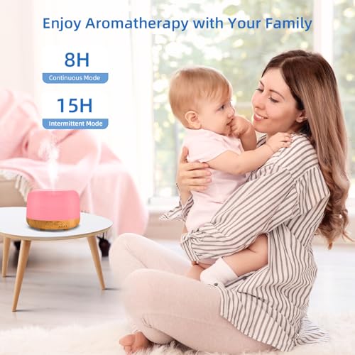 SPLITSKY Aromatherapy Essential Oil Home Diffuser with Remote Control, 300ML Large Room Cool Mist Air Humidifier, 8 Hours ...