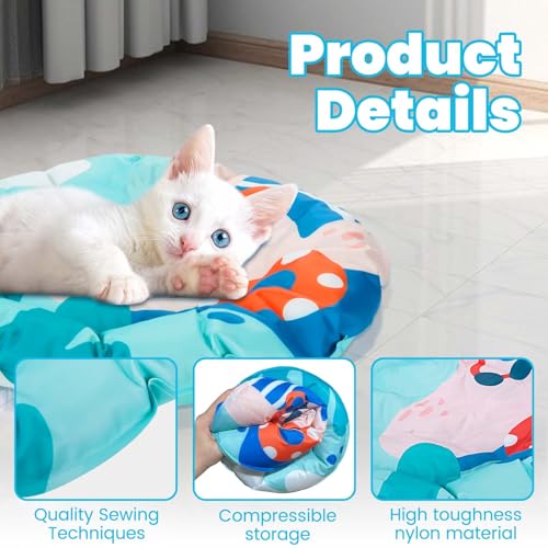 Kiluiu Pet Cooling Mat for Dogs Cats, Thickened Durable Cooling Pad Washable for Small Pets, Indoor & Outdoor Summer Use