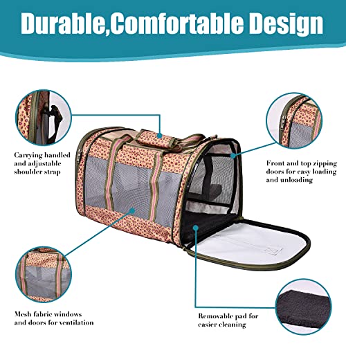 GOOPAWS Soft-Sided Kennel Pet Carrier for Small Dogs, Cats, Puppy, Airline Approved Cat Carriers Dog Carrier Collapsible, ...