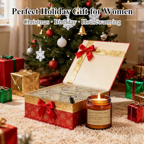 12 Pack Aromatherapy Candles for Home Scented, Aromatherapy Jar Candle Gifts for Women, Natural Soy Wax Amber Candle Set, ...
