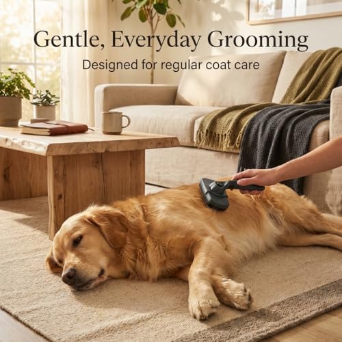 FIELD & FUR Slicker Brush: Essential Dog & Cat Grooming Tool for Shedding, Detangling, and Daily Care - Perfect for Doodle...