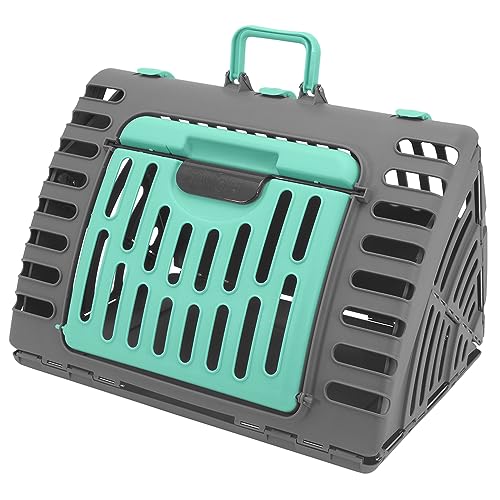 SportPet X-Large Hard-Sided Travel Cat Carrier - Cat Carrier with Patented Wide Side-Opening Door, Foldable Portable Pet C...