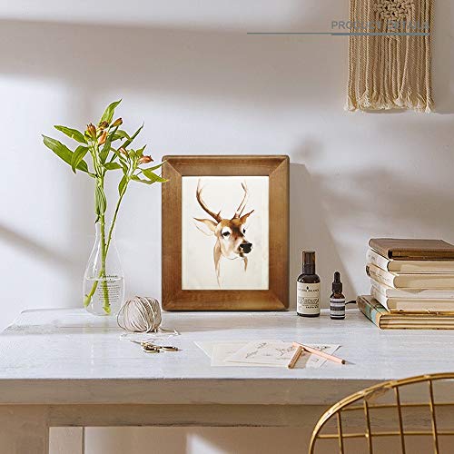 icheesday 8x10 Picture Frames,Brown Rustic Wood Frame with Glass Front, Display 10x8 inch Photos for Table Top Display and...