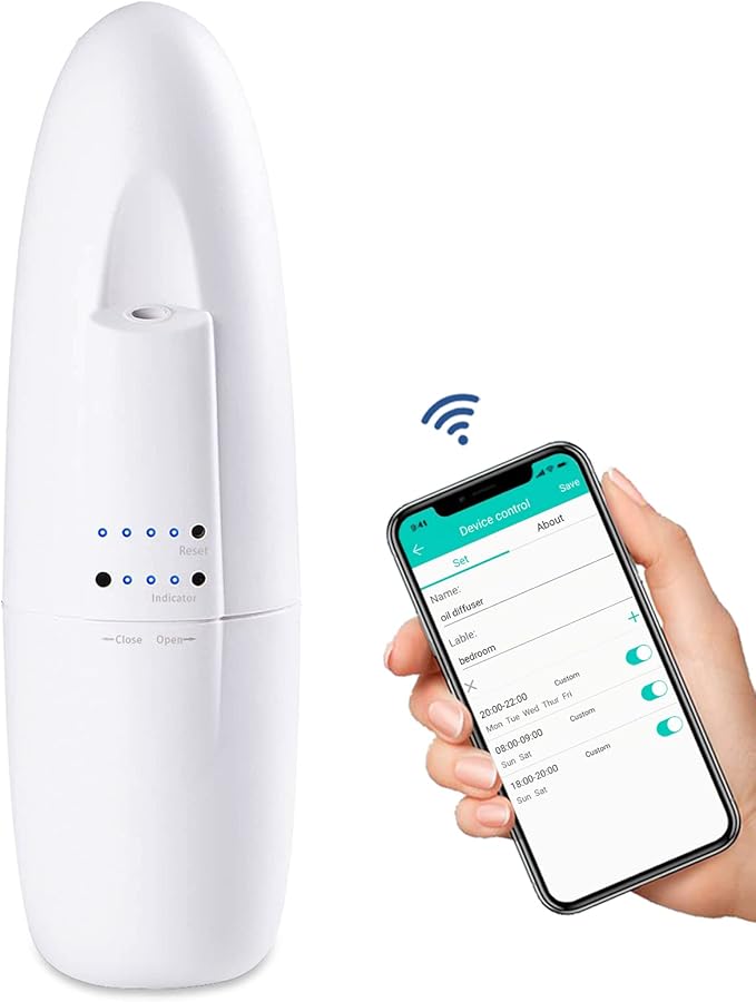 Smart Waterless Aromatherapy Essential Oil Diffuser, Professional Portable Scent Air Machine, Waterless Plug-in Aroma Diff...
