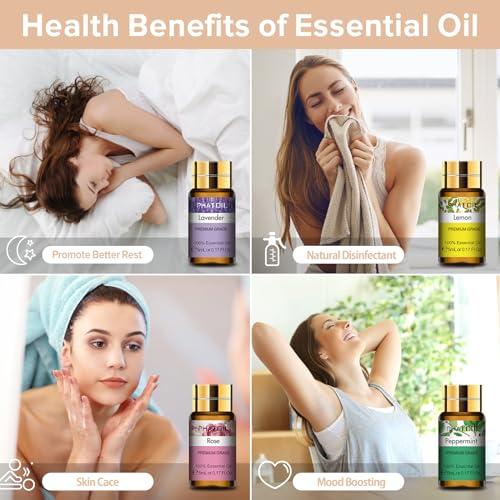 PHATOIL 15PCS Essential Oils Gift Set - Premium Quality 100% Natural Pure Essential Oils for Aromatherapy Diffuser Yoga Ho...