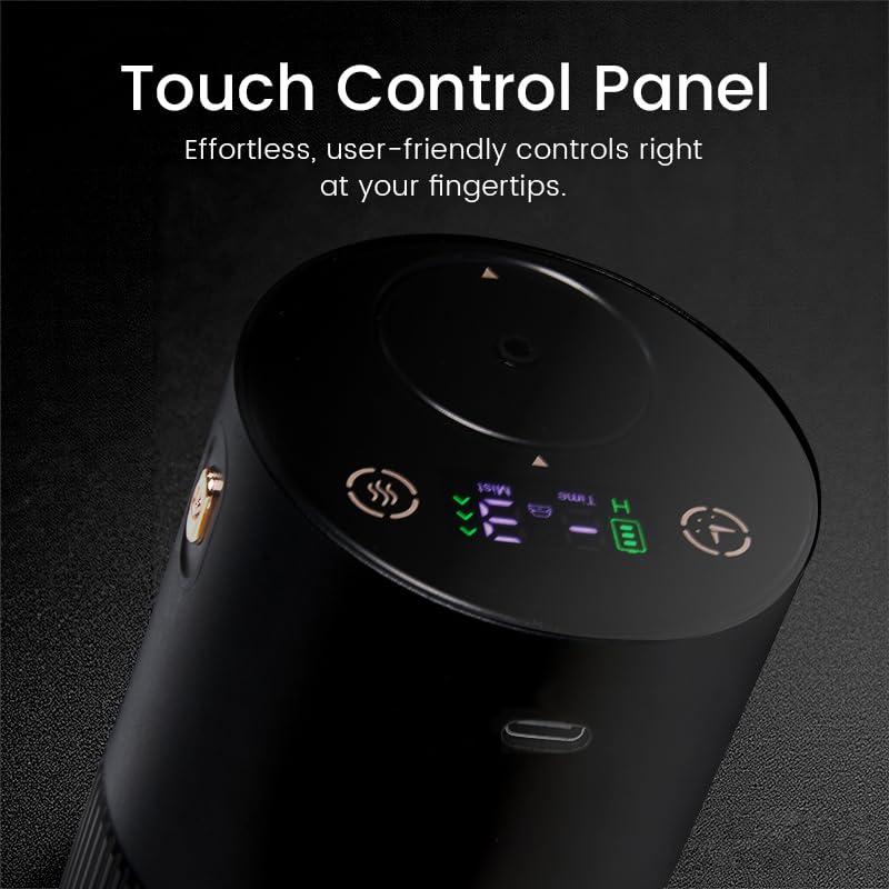 Waterless Diffuser for Essential Oil, Car Diffsuer, Aluminum Alloy & Fabric, 0.33 Fl Oz/ 10mL, Waterless Diffusers, Scent ...