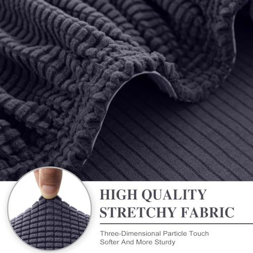 LA MEACK Couch Cushion Covers Seat Cushion Cover Stretch Couch Cover Separate Sectional Sofa Slipcovers Furniture Protecto...