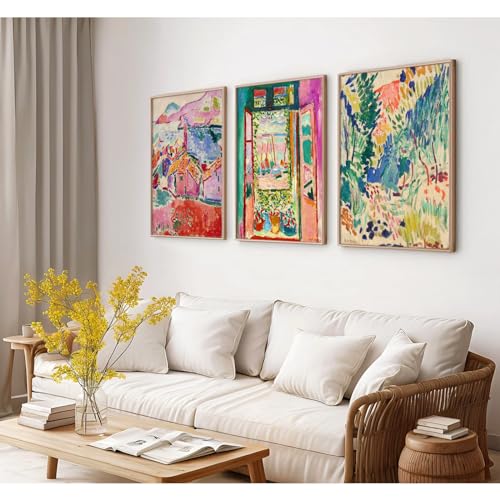 Henri Matisse Wall Art Prints Aesthetic Canvas Matisse Wall Decor Painting Colorful Matisse Wall Art Poster Boho Abstract ...