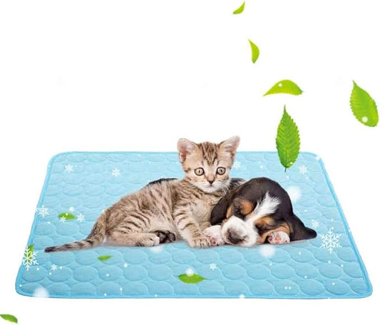 Jaaytct Self-Cooling Mat for Dogs Cats, Summer Pet Cooling Pad Washable Dog Cooling Blanket for Indoor & Outdoor