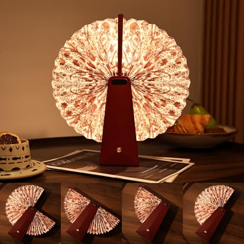 Ba suns Foldable Mood Lamp with Touch Control - 3 Color Changing Portable Atmosphere Light, 2500mAh Rechargeable Battery, ...