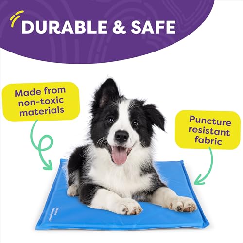 Hertzko Dog Mat & Chew Toy Set – Gel Pad with Innovative Gel Technology – Portable, Non-Toxic Pet Mat for Small to Medium ...