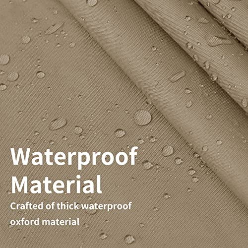Easy-Going Waterproof Patio Cushion Covers ONLY Cover 24x24x4 inch 4 Pack Replacement Non-Slip Outdoor Seat Cushion Slipco...