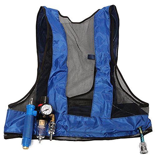 kebyy Vortex Tube Air Conditioner Waistcoat Compressed Air Cooling Welding Steel Vest