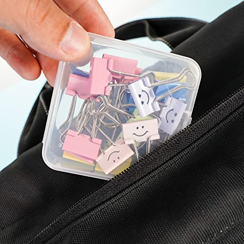 Letken 18 Pieces Small Plastic Craft 0rganizers and Storage, Transparent Box with Hinged Lid for Storage of Jewelry, Diamo...