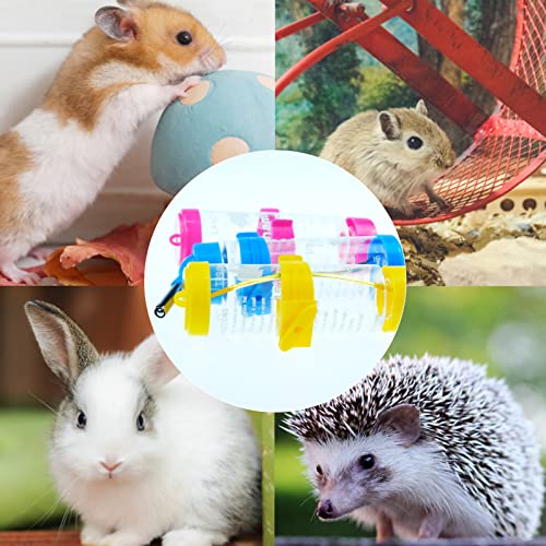 3 Pack Hamster Water Feeder Bottle, 125 ml No-Drip Small Animals Water Dispenser, Pet Hanging Water Bottle for Guinea Pig...