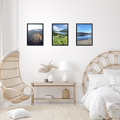 JCJMY 10x14 inch Picture Frame Black for 30 x 40cm Diamond Painting Art, Horizontal and Vertical Formats for Wall Hanging,...