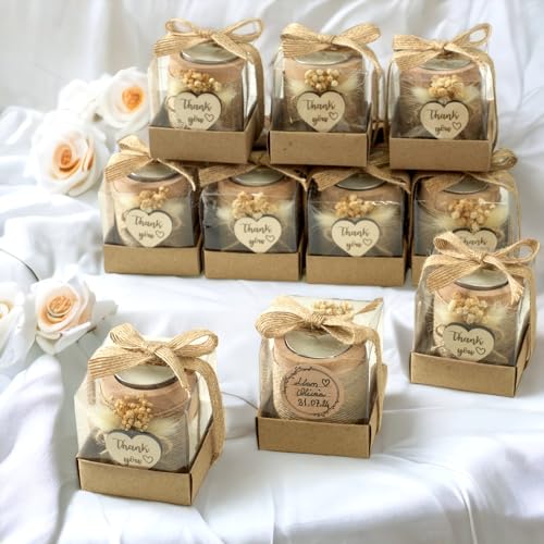 Candle Party Gifts Set 20 Pack Candle Holders for Guests Wedding, Baby Shower, Birthday, Thanksgiving, Adult Party Decorat...