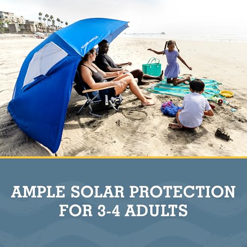 Sport-Brella Super-Brella SPF 50+ Sun and Rain Canopy Umbrella for Camping, Beach and Sports Events