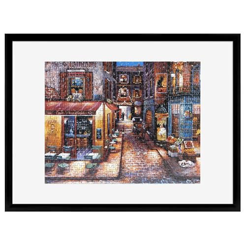 MCS 20x27 Puzzle Frame for Finished Puzzles, Black Vertical & Horizontal Wall-Mounted Large Picture Display for Preservati...