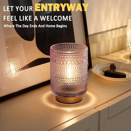 Battery Operated Decorative Lamp with Timer, Small Cozy Ambience Lamps for Shelf/Bedside/Table Decor, Cordless Table Lamp ...