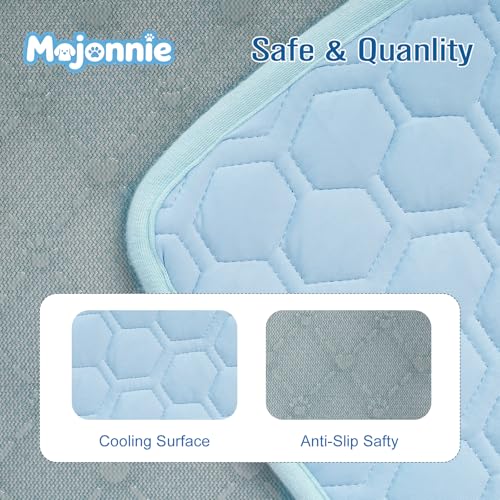 Mojonnie Dog Cooling Mat for Summer Self-Cooling Mat for Dogs & Cats Summer Outdoor Cooling Pad Washable, Portable & Non-T...