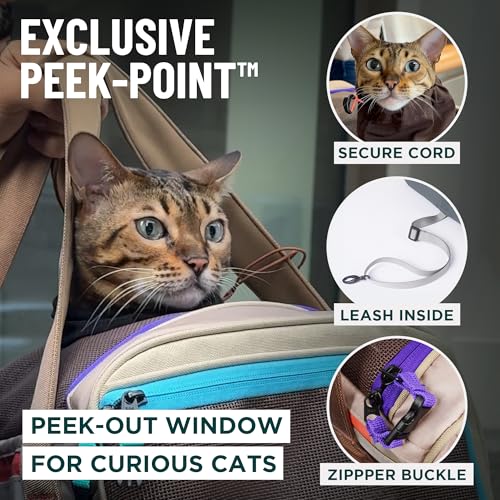 OutdoorBengal Zeppelin™ Airline-Approved Large Cat Carrier Soft – TSA-Approved Pet Carriers with Top Opening for Plane and...