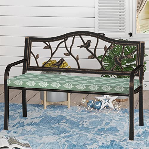FUNHOME Outdoor Cushion Covers 42" x 18" x 3", No Insert! Patio Covers Replacement for Outdoor Furniture,Water Resistant P...