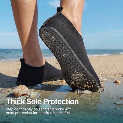 Water Shoes for Women Men Quick-Dry Aqua Socks Swim Beach Barefoot Yoga Exercise Wear Sport Accessories Pool Camping Must ...