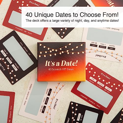 It's a Date!, 40 Fun and Romantic Scratch Off Date Night Ideas for Him, Her, Girlfriend, Boyfriend, Wife, Husband & Couple...