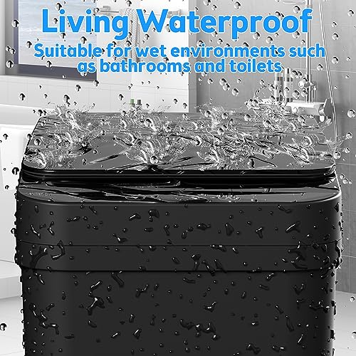 Bathroom Trash Can with Lid, KOEYLE 2 Pack 2.2 Gallon Automatic Touchless Garbage Can, Small Motion Sensor Smart Trash Ca...