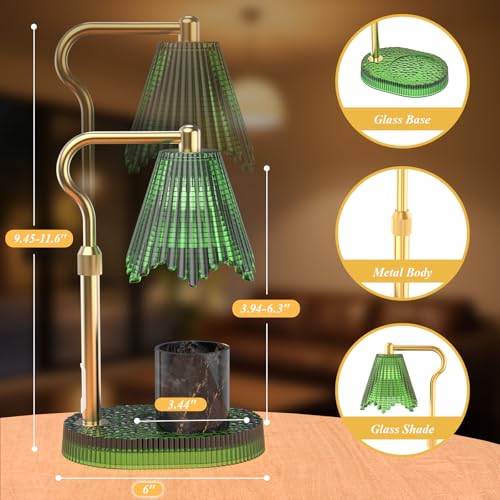 WYghyronic Candle Warmer Lamp with Timer & Dimmable 4-Level Brightness - Adjustable Height,for New Home Bedroom, Gifts for...