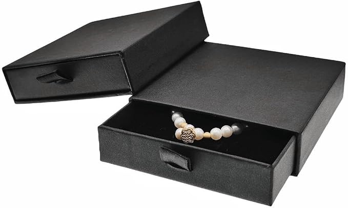 GymRichy 2 Pack Jewelry Gift Boxes Cardboard Jewelry Boxes, 3.5 x 3.5 x 1 Inch Small Gift Boxes for Jewelry Earrings Neckl...