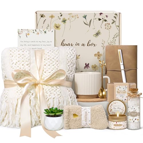 Lepiche Birthday Gifts for Women, Get Well Soon Self Care Package Box, Sending Hug Baskets Thinking of You Inspirational G...