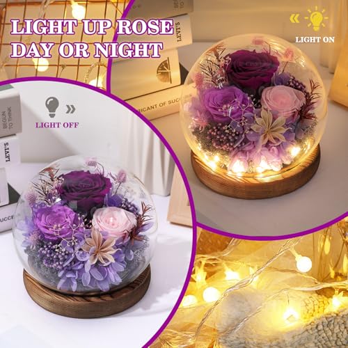 FIACO Mothers Day Flowers Gifts for Mom Flowers for Delivery Prime Birthday Gifts for Women Grandma Gifts Forever Preserve...
