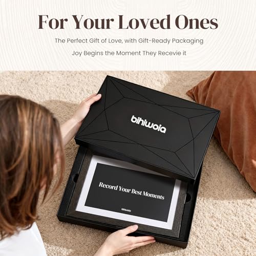 BIHIWOIA 10.1'' Frameo Digital Picture Frame, 32GB WiFi Digital Photo Frame, 1280x800 IPS Touch Screen, Auto-Rotate, Slide...