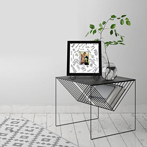 Americanflat 14x14 Wedding Signature Frame with Shatter-Resistant Glass - Use as 5x7 Frame with Mat or Display 14x14 Photo...