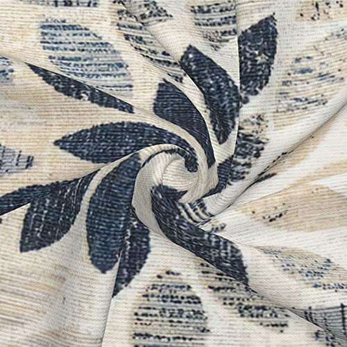 Dahlia Pillow Covers 18x18 Inch Set of 2 Summer Rust Geometric Flower Outdoor Decorative Throw Pillows Farmhouse Navy Blue...