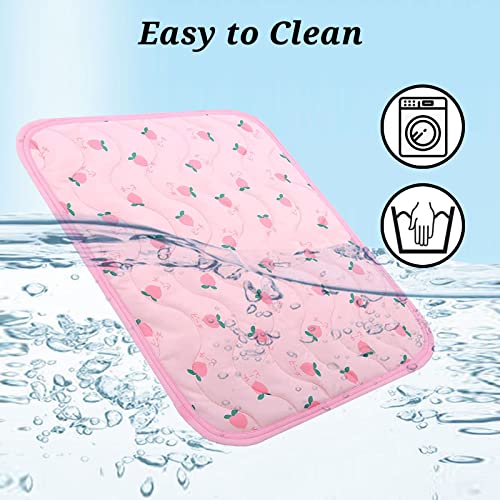 Jevnd 2Pcs Small Animals Cooling Mat, Guinea Pig Cooling Sleeping Pad, Rabbit Cool Pad, Breathable Small Pet Self Hot Day ...