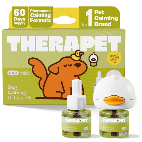 TherapetMD 60-Day Dog Calming Diffuser Kit - Dog Pheromone Diffuser for Stress, Destructive Behavior, Pee Accidents, Separ...