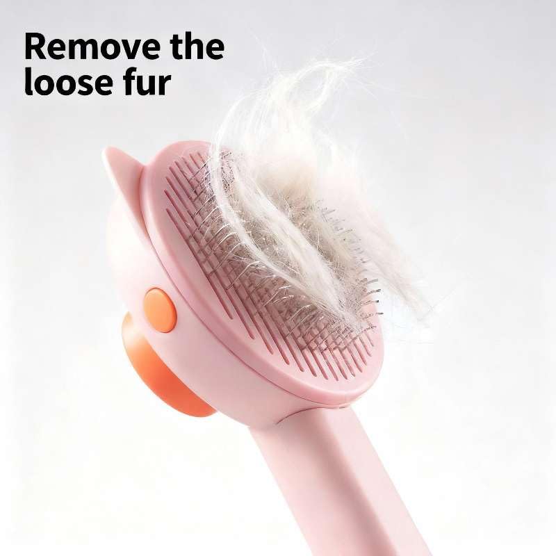 Henqia Cat Brush for Shedding, Kitten Brushes for Indoor Cats, For Long or Short Haired Cats,Cat Hair Brush Grooming Deshe...