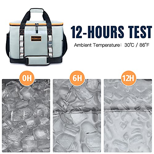 INSMEER Insulated Cooler Bag 65Cans/32 Cans Large Cooler Bag Soft Sided Cooler with Shoulder Strap, Collapsible Leakproof ...