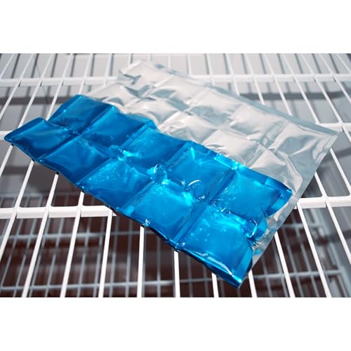 Jacent Reusable Ice Pack Mat, Flexible 30-Cube Gel Freezer Sheet for Coolers, Lunch Bags, Food Storage & Outdoor Use, Jumb...