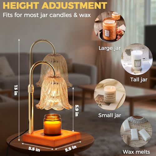 GODONLIF Candle Warmer Lamp with Timer Dimmable, Birthday Gifts for Women Mom, House Warming Gifts New Home Decor, Wax Mel...